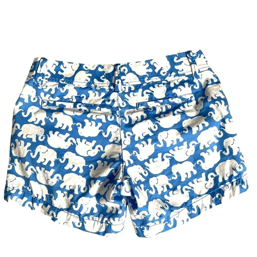 Lilly Pulitzer The Callahan 5” Short Tusk In The Sun Blue White Size 0